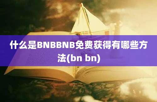 什么是BNBBNB免费获得有哪些方法(bn bn)