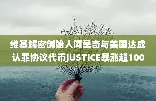 维基解密创始人阿桑奇与美国达成认罪协议代币JUSTICE暴涨超100