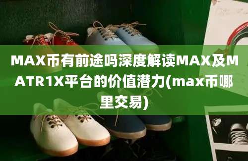 MAX币有前途吗深度解读MAX及MATR1X平台的价值潜力(max币哪里交易)