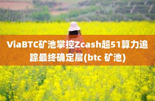 ViaBTC矿池掌控Zcash超51算力追踪最终确定层(btc 矿池)