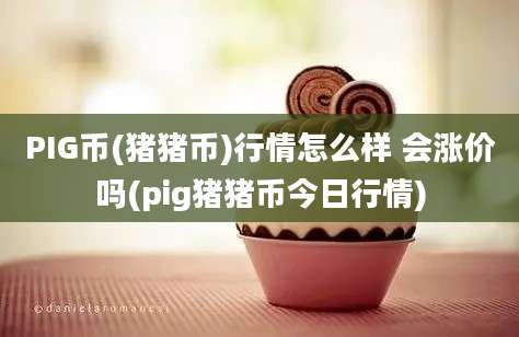 PIG币(猪猪币)行情怎么样 会涨价吗(pig猪猪币今日行情)