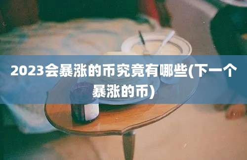 2023会暴涨的币究竟有哪些(下一个暴涨的币)