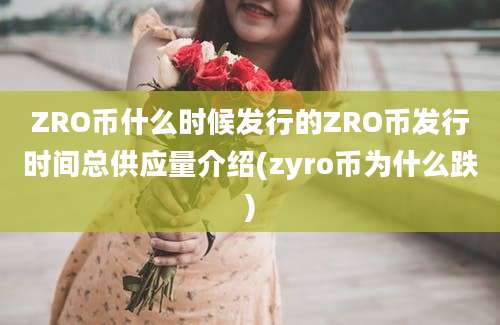 ZRO币什么时候发行的ZRO币发行时间总供应量介绍(zyro币为什么跌)