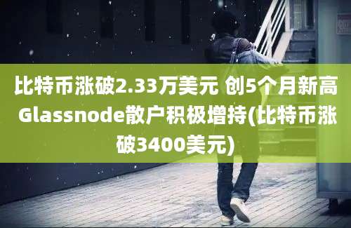 比特币涨破2.33万美元 创5个月新高 Glassnode散户积极增持(比特币涨破3400美元)