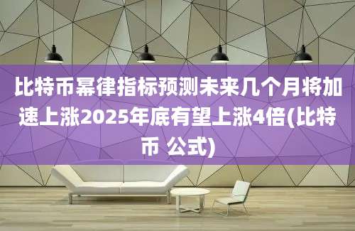 比特币幂律指标预测未来几个月将加速上涨2025年底有望上涨4倍(比特币 公式)