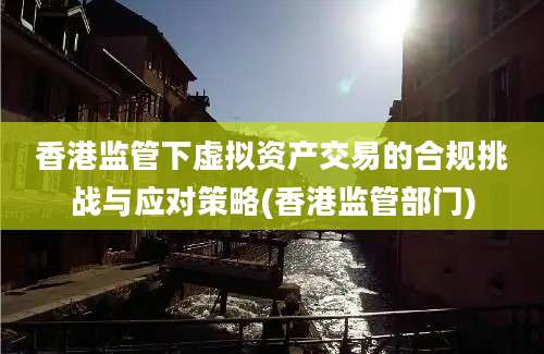 香港监管下虚拟资产交易的合规挑战与应对策略(香港监管部门)