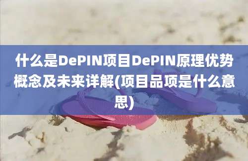 什么是DePIN项目DePIN原理优势概念及未来详解(项目品项是什么意思)