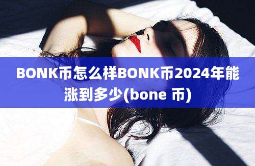 BONK币怎么样BONK币2024年能涨到多少(bone 币)