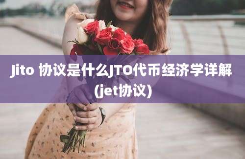 Jito 协议是什么JTO代币经济学详解(jet协议)