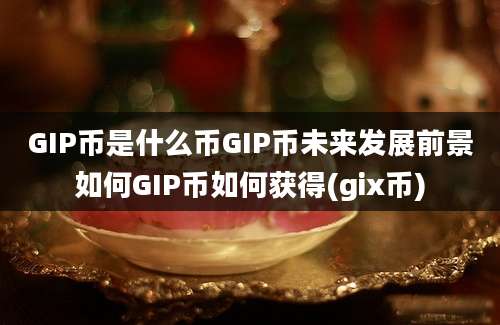 GIP币是什么币GIP币未来发展前景如何GIP币如何获得(gix币)