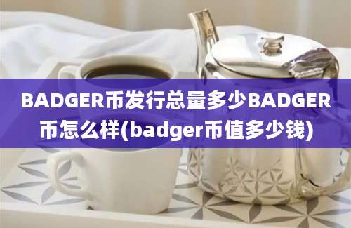 BADGER币发行总量多少BADGER币怎么样(badger币值多少钱)