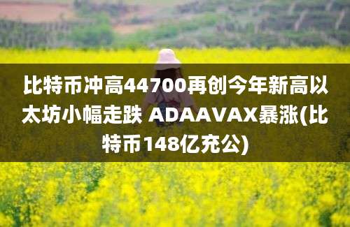 比特币冲高44700再创今年新高以太坊小幅走跌 ADAAVAX暴涨(比特币148亿充公)