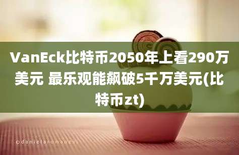 VanEck比特币2050年上看290万美元 最乐观能飙破5千万美元(比特币zt)