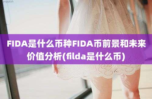 FIDA是什么币种FIDA币前景和未来价值分析(filda是什么币)