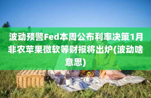 波动预警Fed本周公布利率决策1月非农苹果微软等财报将出炉(波动啥意思)