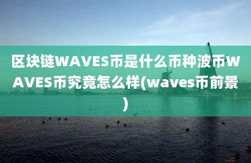 区块链WAVES币是什么币种波币WAVES币究竟怎么样(waves币前景)