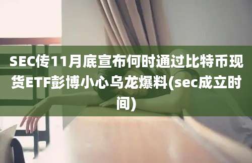 SEC传11月底宣布何时通过比特币现货ETF彭博小心乌龙爆料(sec成立时间)