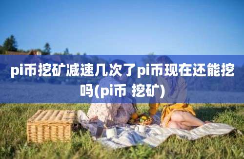 pi币挖矿减速几次了pi币现在还能挖吗(pi币 挖矿)