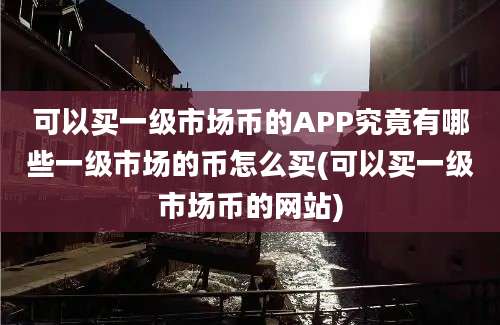 可以买一级市场币的APP究竟有哪些一级市场的币怎么买(可以买一级市场币的网站)