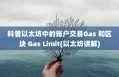 科普以太坊中的账户交易Gas 和区块 Gas Limit(以太坊讲解)