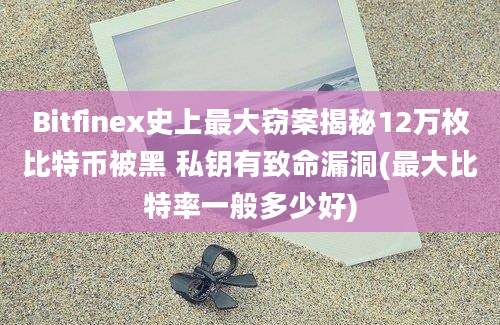 Bitfinex史上最大窃案揭秘12万枚比特币被黑 私钥有致命漏洞(最大比特率一般多少好)