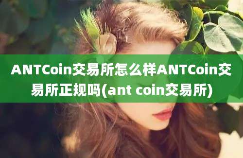 ANTCoin交易所怎么样ANTCoin交易所正规吗(ant coin交易所)