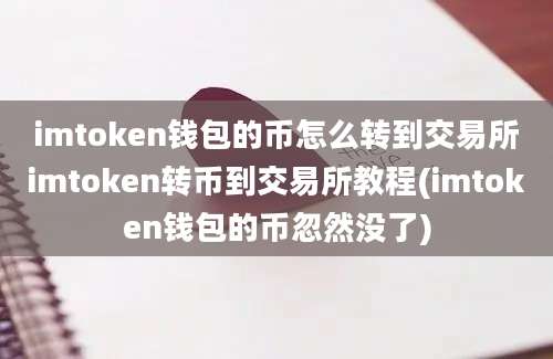 imtoken钱包的币怎么转到交易所imtoken转币到交易所教程(imtoken钱包的币忽然没了)