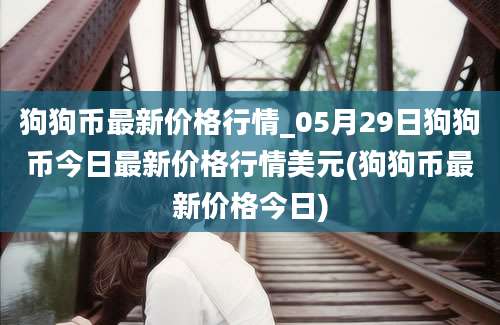 狗狗币最新价格行情_05月29日狗狗币今日最新价格行情美元(狗狗币最新价格今日)