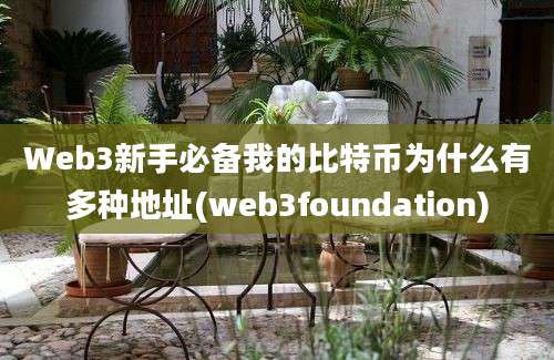 Web3新手必备我的比特币为什么有多种地址(web3foundation)