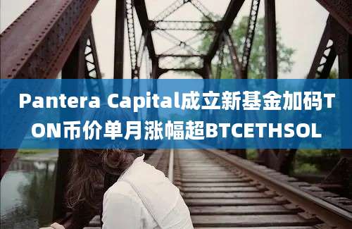 Pantera Capital成立新基金加码TON币价单月涨幅超BTCETHSOL