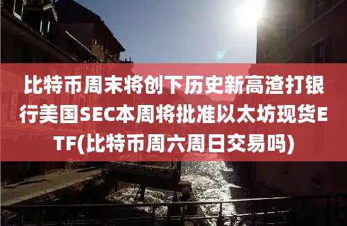 比特币周末将创下历史新高渣打银行美国SEC本周将批准以太坊现货ETF(比特币周六周日交易吗)