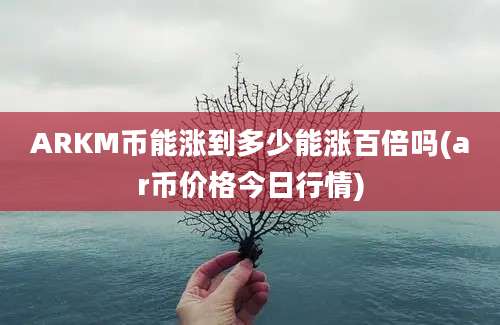 ARKM币能涨到多少能涨百倍吗(ar币价格今日行情)