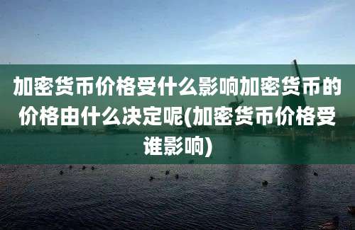 加密货币价格受什么影响加密货币的价格由什么决定呢(加密货币价格受谁影响)