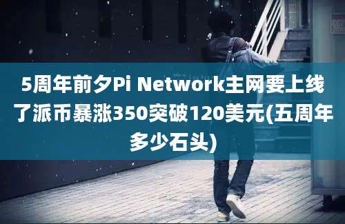 5周年前夕Pi Network主网要上线了派币暴涨350突破120美元(五周年多少石头)