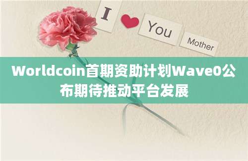 Worldcoin首期资助计划Wave0公布期待推动平台发展