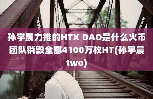 孙宇晨力推的HTX DAO是什么火币团队销毁全部4100万枚HT(孙宇晨two)