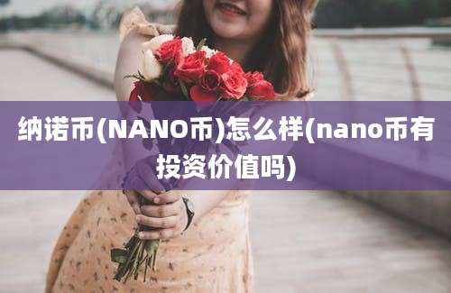 纳诺币(NANO币)怎么样(nano币有投资价值吗)