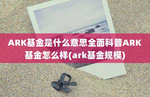 ARK基金是什么意思全面科普ARK基金怎么样(ark基金规模)