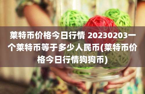 莱特币价格今日行情 20230203一个莱特币等于多少人民币(莱特币价格今日行情狗狗币)