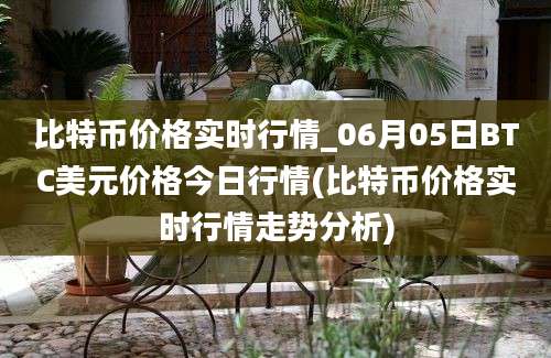 比特币价格实时行情_06月05日BTC美元价格今日行情(比特币价格实时行情走势分析)