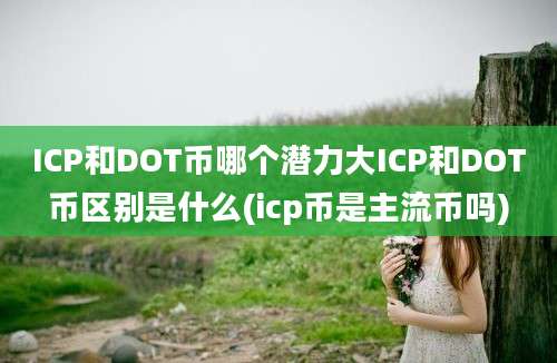 ICP和DOT币哪个潜力大ICP和DOT币区别是什么(icp币是主流币吗)