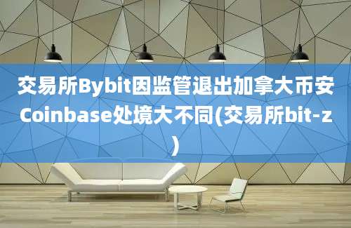 交易所Bybit因监管退出加拿大币安Coinbase处境大不同(交易所bit-z)