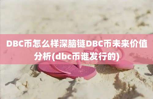 DBC币怎么样深脑链DBC币未来价值分析(dbc币谁发行的)