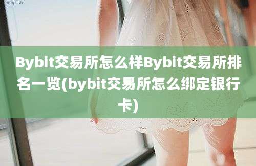 Bybit交易所怎么样Bybit交易所排名一览(bybit交易所怎么绑定银行卡)