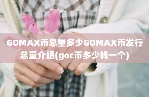 GOMAX币总量多少GOMAX币发行总量介绍(goc币多少钱一个)