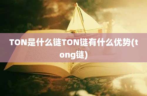 TON是什么链TON链有什么优势(tong链)