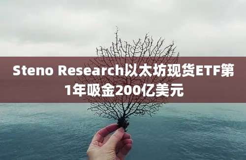 Steno Research以太坊现货ETF第1年吸金200亿美元