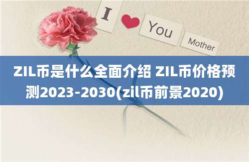 ZIL币是什么全面介绍 ZIL币价格预测2023-2030(zil币前景2020)