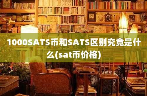 1000SATS币和SATS区别究竟是什么(sat币价格)