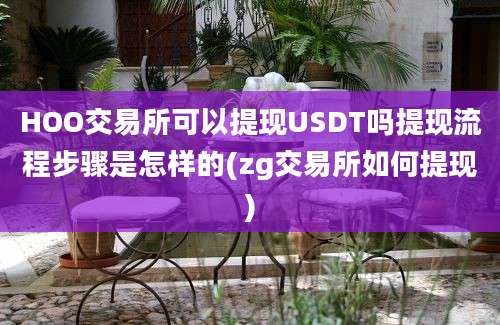 HOO交易所可以提现USDT吗提现流程步骤是怎样的(zg交易所如何提现)